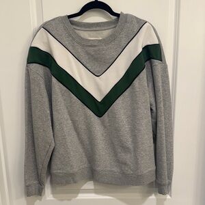 Maeve by Anthropologie Women's Chevron Crewneck Sweatshirt